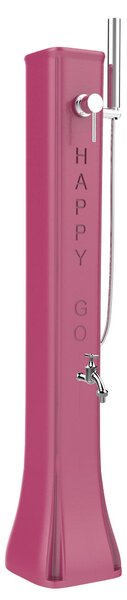 Mini Doccia Solare da Giardino Lavapiedi Miscelatore e Doccetta Mobile Arkema Happy Go Fuxia