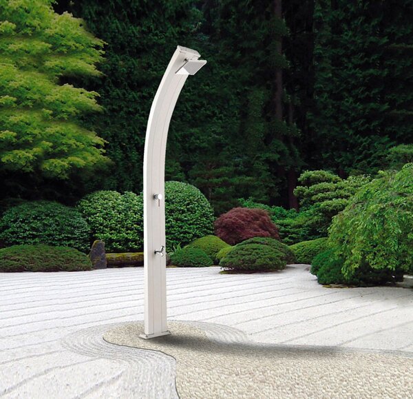 Doccia da Esterno Giardino Miscelatore e Lavapiedi Arkema Spring Fascia Inox Oro Van Gogh