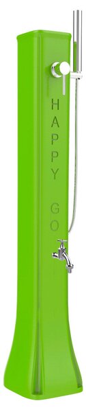 Mini Doccia Solare da Giardino Lavapiedi Miscelatore e Doccetta Mobile Arkema Happy Go Verde chiaro
