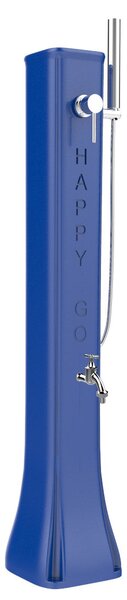 Mini Doccia Solare da Giardino Lavapiedi Miscelatore e Doccetta Mobile Arkema Happy Go Blu