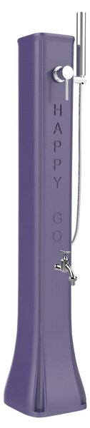 Mini Doccia Solare da Giardino Lavapiedi Miscelatore e Doccetta Mobile Arkema Happy Go Viola