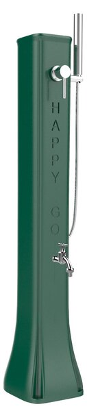 Mini Doccia Solare da Giardino Lavapiedi Miscelatore e Doccetta Mobile Arkema Happy Go Verde