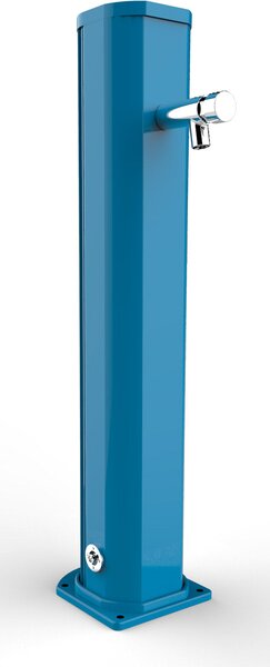 Fontana Lavapiedi da Giardino con Rubinetto Temporizzato Arkema Jolly Blu