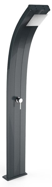Doccia Solare da Giardino 40L Miscelatore Arkema Dada Grigio Antracite