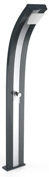 Doccia Solare da Giardino 40L Miscelatore Arkema Dada Grigio Antracite Inox