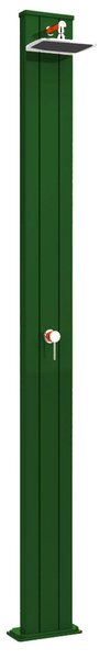Doccia Solare da Esterno Giardino 30L Miscelatore Arkema Spring S Verde