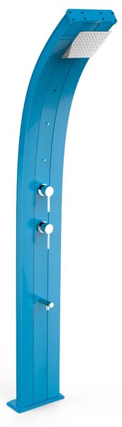 Doccia Solare da Giardino 40L Miscelatore Nebulizzatore e Lavapiedi Arkema Dada Blu