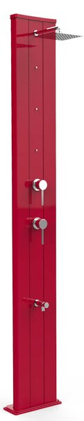 Doccia Solare da Giardino 40L Miscelatore Nebulizzatore e Lavapiedi Arkema Dada S Cherry