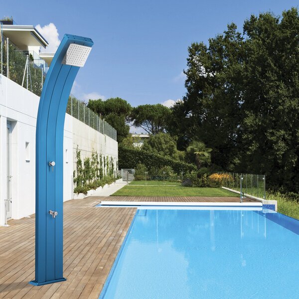 Doccia da Giardino Miscelatore e Lavapiedi Arkema Dada Fascia Inox Cherry
