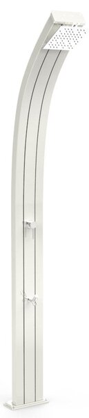 Doccia Solare da Giardino Temporizzatore e Lavapiedi Arkema Spring Top Line Perla Bianca
