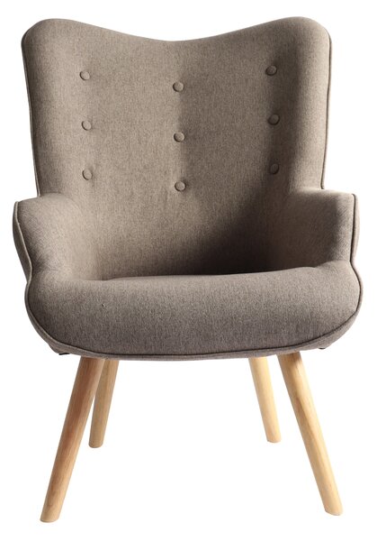 Poltrona 67x76x97 cm in Tessuto Tortora