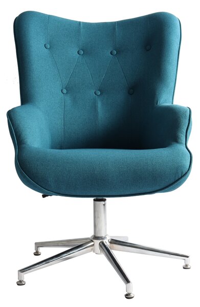 Poltrona 66x73x98/110 cm in Tessuto Silver/Blu
