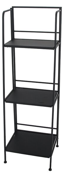 Partavaso 3 Ripiani 35x30x109 cm in Metallo Nero