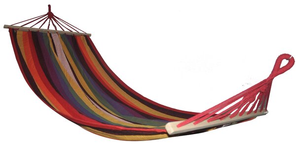 Amaca da Giardino 200x100 cm in Cotone e Poliestere Multicolore