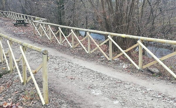 Recinzione Croce di Sant'Andrea 200xH150 cm in Legno