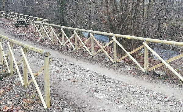 Recinzione Croce di Sant'Andrea 200xH150 cm in Legno