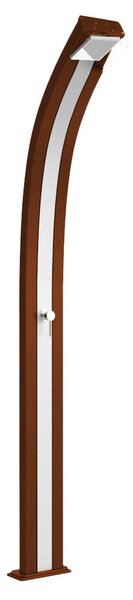 Doccia Solare da Esterno Giardino 25L Miscelatore Arkema Spring Fascia Inox Oro Van Gogh