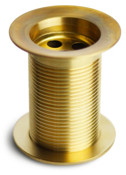Piletta per Fontana da Giardino da 1"1/4 in Ottone Lucido con Tappo