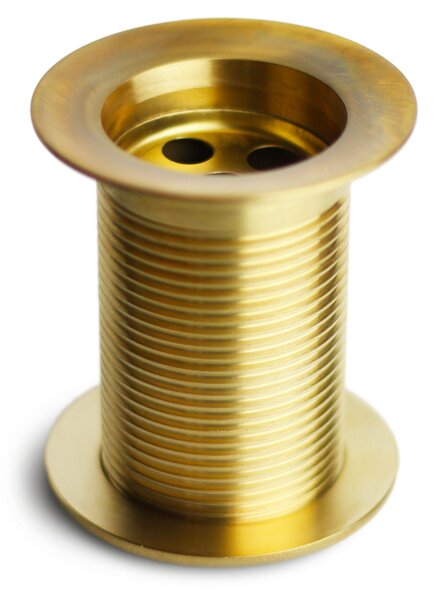 Piletta per Fontana da Giardino da 1"1/4 in Ottone Lucido con Tappo