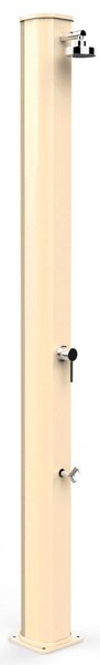 Doccia Solare da Giardino 40L Miscelatore e Lavapiedi Arkema Big Jolly Champagne Bronze