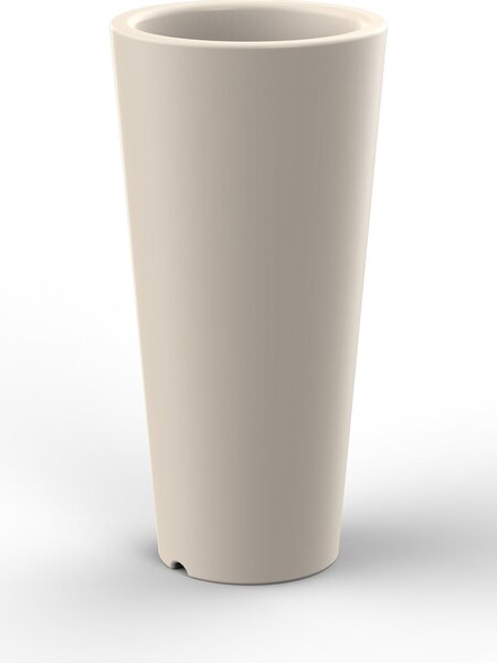 Vaso Ø34x86 cm in Resina Arkema Tondo 86 Bianco