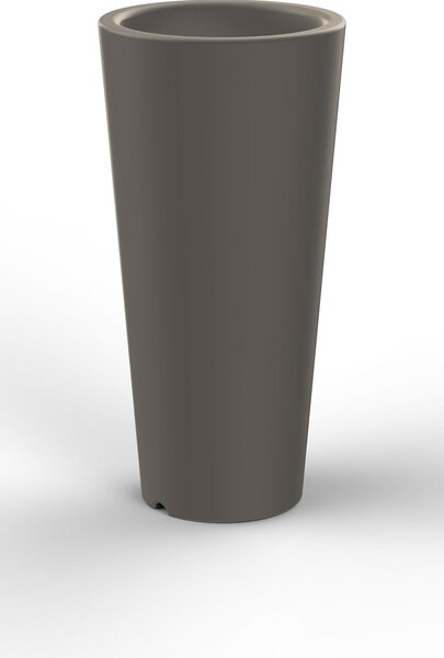 Vaso Ø34x86 cm in Resina Arkema Tondo 86 Dove Grey