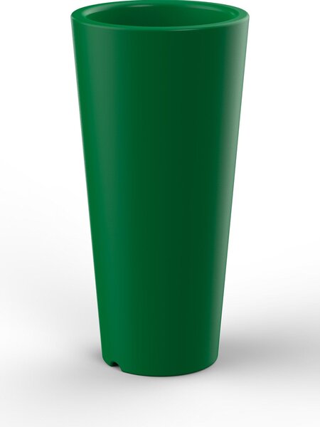 Vaso Ø34x86 cm in Resina Arkema Tondo 86 Verdescuro