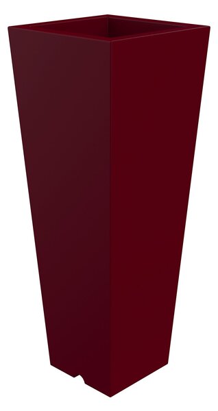 Vaso 37,5x102 cm in Resina Arkema Quadro 102 Ruby