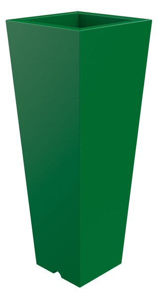 Vaso 34x86 cm in Resina Arkema Quadro 86 Verde Scuro