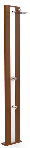 Doccia Solare da Giardino 40L Miscelatore e Lavapiedi Arkema Dada S Fascia Inox Oro Van Gogh