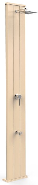 Doccia Solare da Giardino 40L Miscelatore e Lavapiedi Arkema Dada S Champagne Bronze
