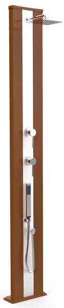 Doccia Solare da Esterno Giardino 40L Miscelatore e Doccetta Mobile Arkema Dada S Fascia Inox Oro Van Gogh