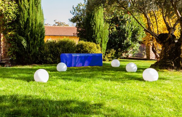 Panca da Esterno Seduta Modulare 120x50 cm in Resina Arkema Althea Cherry