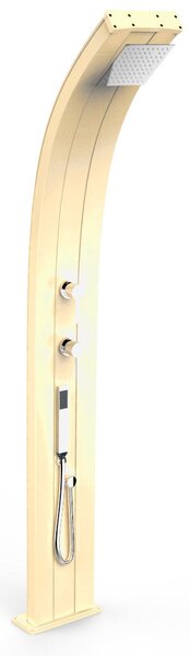 Doccia da Esterno Giardino Miscelatore e Doccetta Mobile Arkema Dada Champagne Bronze