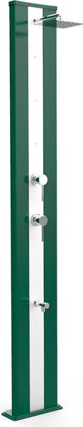 Doccia da Giardino Miscelatore Nebulizzatore e Lavapiedi Arkema Dada S Fascia Inox Verde scuro