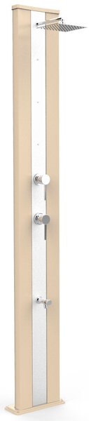 Doccia da Giardino Miscelatore Nebulizzatore e Lavapiedi Arkema Dada S Fascia Inox Champagne Bronze