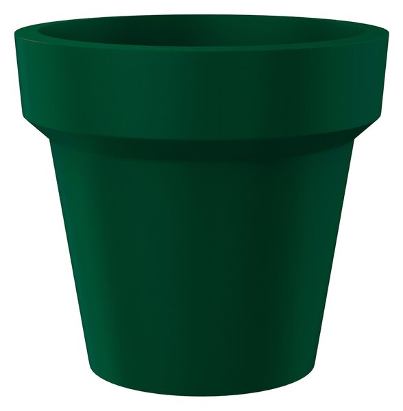 Vaso Ø115x105 cm in Resina Arkema POT M Verde Scuro