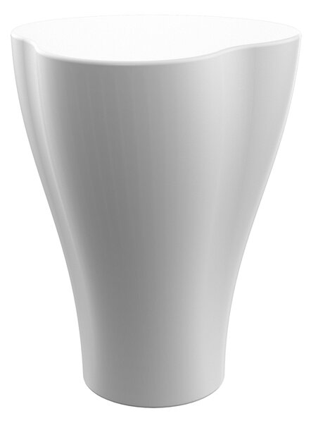 Sgabello da Giardino 37x47 cm in Resina Arkema Felix Bianco