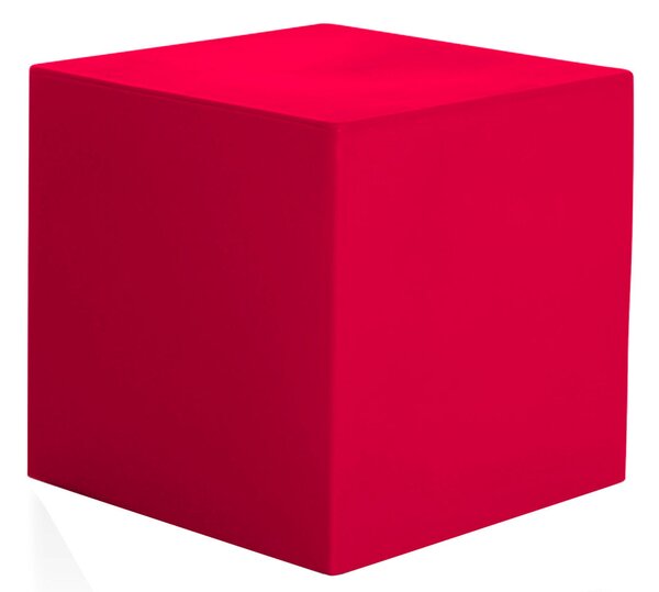 Pouf da Giardino 50x50 cm in Resina Arkema Iris Pouf Cherry