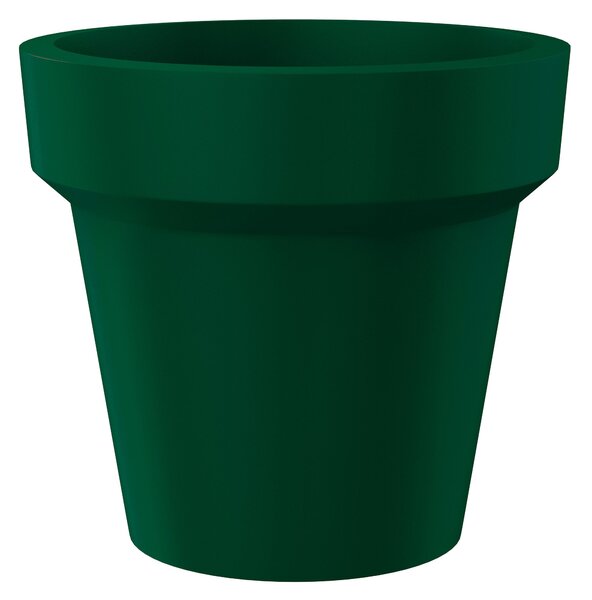 Vaso Ø135x125 cm in Resina Arkema POT L Verde Scuro