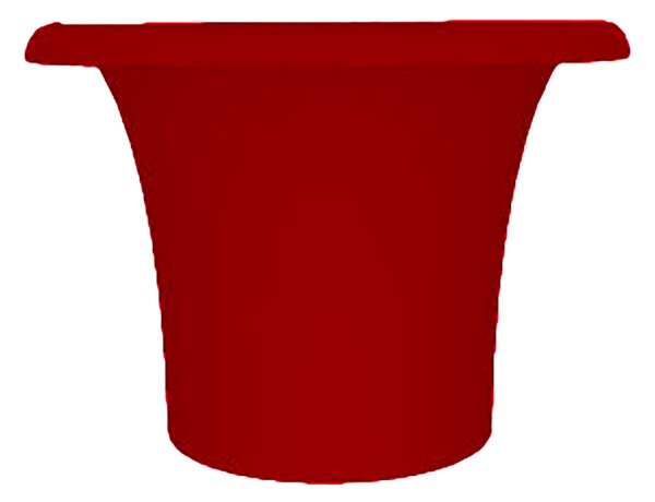 Vaso Ø72x50 cm in Resina Arkema Tummy Vase Ruby