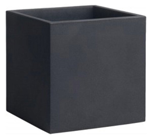 Vaso 50x50 cm in Resina Arkema Iris Vase Antracite