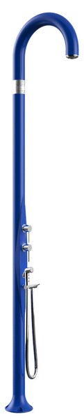 Doccia da Esterno Giardino Miscelatore Deviatore e Doccetta Mobile Arkema Funny Yin Blu