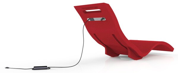 Lettino Chaise Longue Riscaldata da Esterno Giardino Seduta a Terra Arkema Serendipity Hybrida Ruby