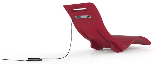 Lettino Chaise Longue Riscaldata da Esterno Giardino Seduta a Terra Arkema Serendipity Hybrida Cherry