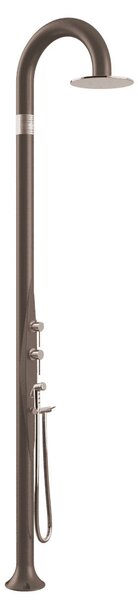 Doccia da Esterno Giardino Miscelatore Deviatore e Doccetta Mobile Arkema Funny Yin Dove Gray