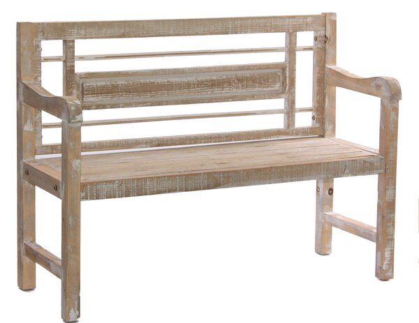 Panchina da Giardino 115x45xH85 cm in Abete Legno naturale