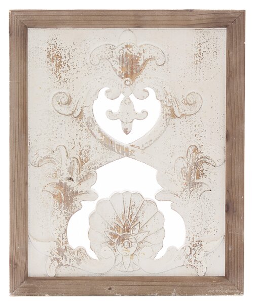 Pannello da Parete Intagliato 45x2xH54 cm in Abete Bianco