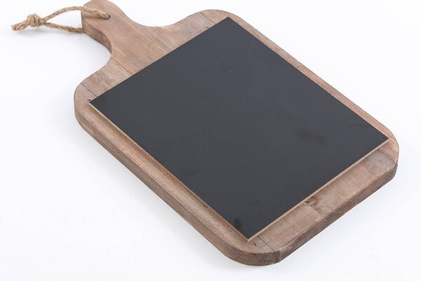 Lavagnetta a Forma di Tagliere 24x41 cm in Compensato Legno naturale