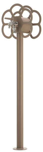 Fontana da Giardino con Rubinetto e Portatubo Integrato Belfer 42/SRF Tortora